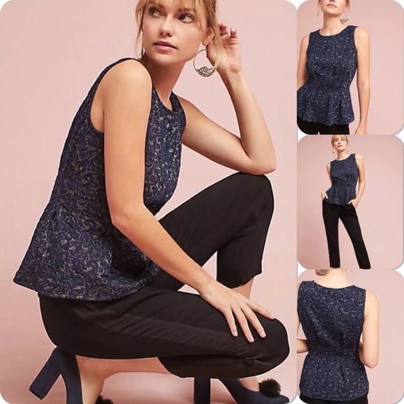 Anthropologie Tops - Anthropologie Eva Franco PEPLUM Top size: Small